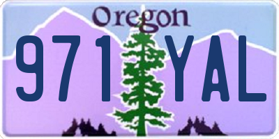 OR license plate 971YAL