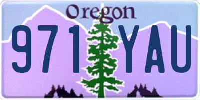 OR license plate 971YAU