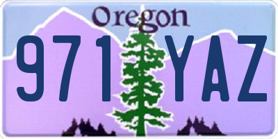 OR license plate 971YAZ