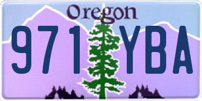 OR license plate 971YBA