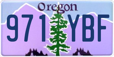 OR license plate 971YBF