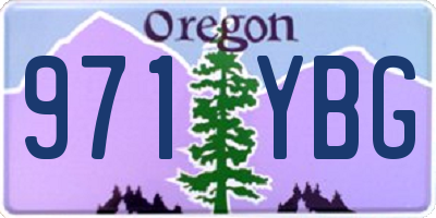 OR license plate 971YBG