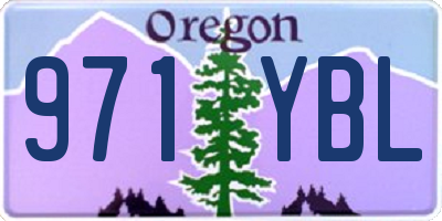 OR license plate 971YBL