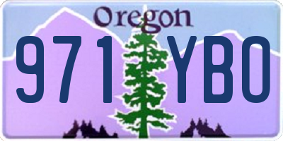 OR license plate 971YBO