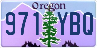OR license plate 971YBQ