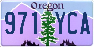 OR license plate 971YCA