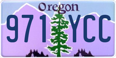 OR license plate 971YCC