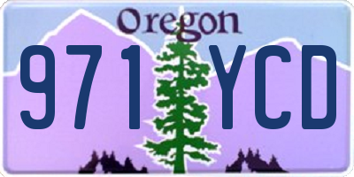 OR license plate 971YCD
