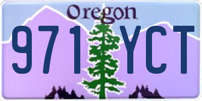 OR license plate 971YCT