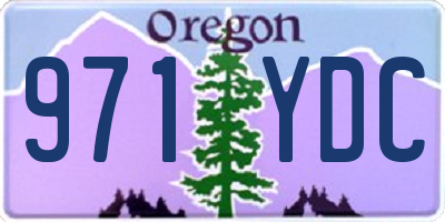 OR license plate 971YDC