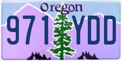 OR license plate 971YDD