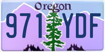 OR license plate 971YDF