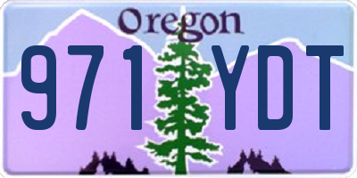 OR license plate 971YDT
