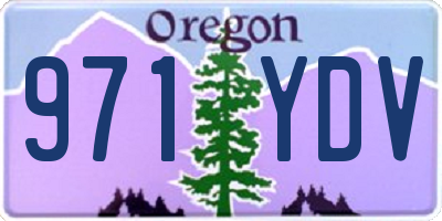 OR license plate 971YDV