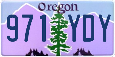 OR license plate 971YDY