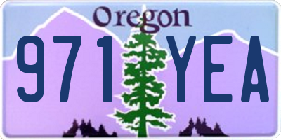 OR license plate 971YEA