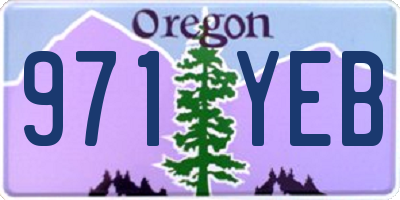 OR license plate 971YEB