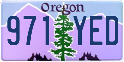OR license plate 971YED