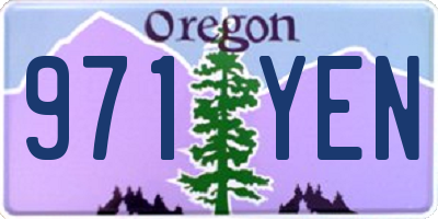 OR license plate 971YEN