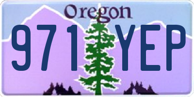 OR license plate 971YEP