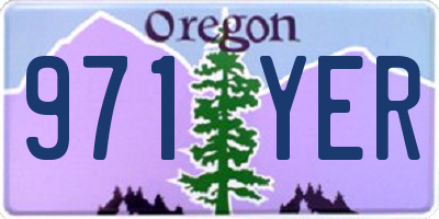 OR license plate 971YER