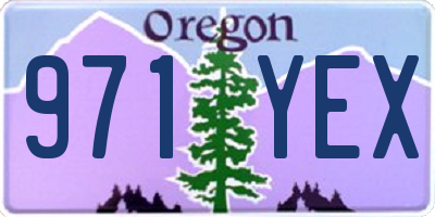 OR license plate 971YEX