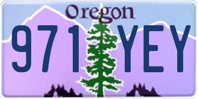 OR license plate 971YEY