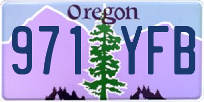 OR license plate 971YFB