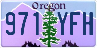 OR license plate 971YFH