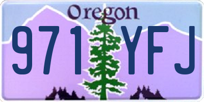 OR license plate 971YFJ