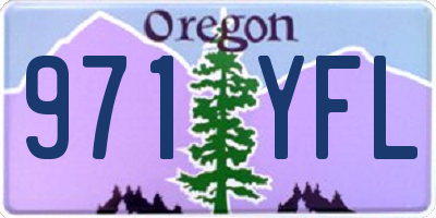 OR license plate 971YFL