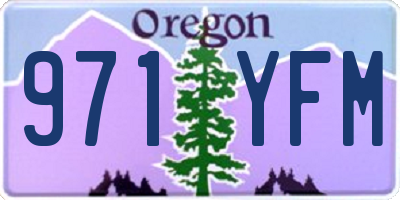 OR license plate 971YFM