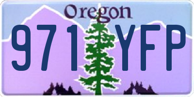 OR license plate 971YFP