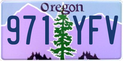 OR license plate 971YFV