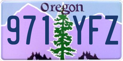 OR license plate 971YFZ