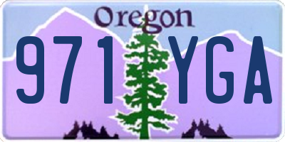 OR license plate 971YGA