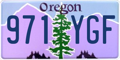 OR license plate 971YGF