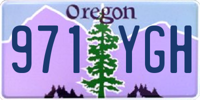 OR license plate 971YGH