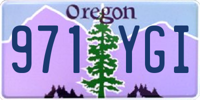 OR license plate 971YGI