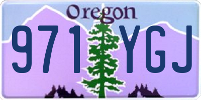 OR license plate 971YGJ