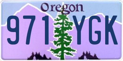 OR license plate 971YGK