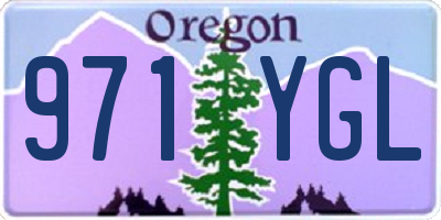 OR license plate 971YGL