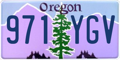 OR license plate 971YGV