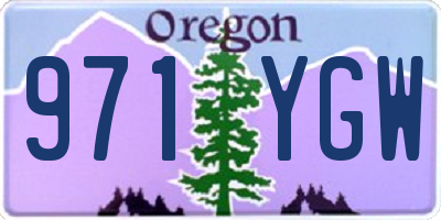 OR license plate 971YGW