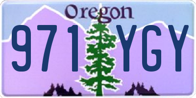 OR license plate 971YGY