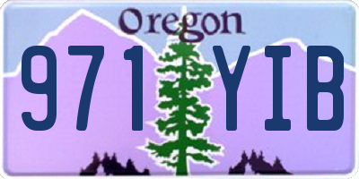 OR license plate 971YIB