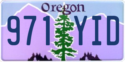 OR license plate 971YID