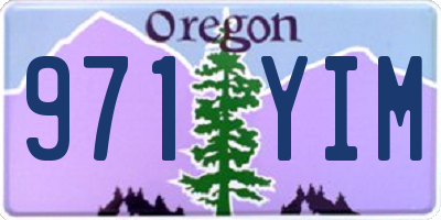 OR license plate 971YIM