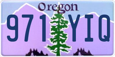 OR license plate 971YIQ