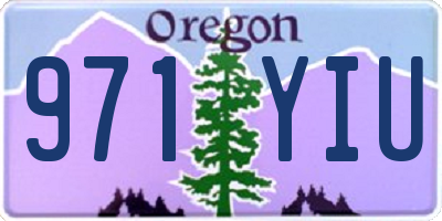 OR license plate 971YIU